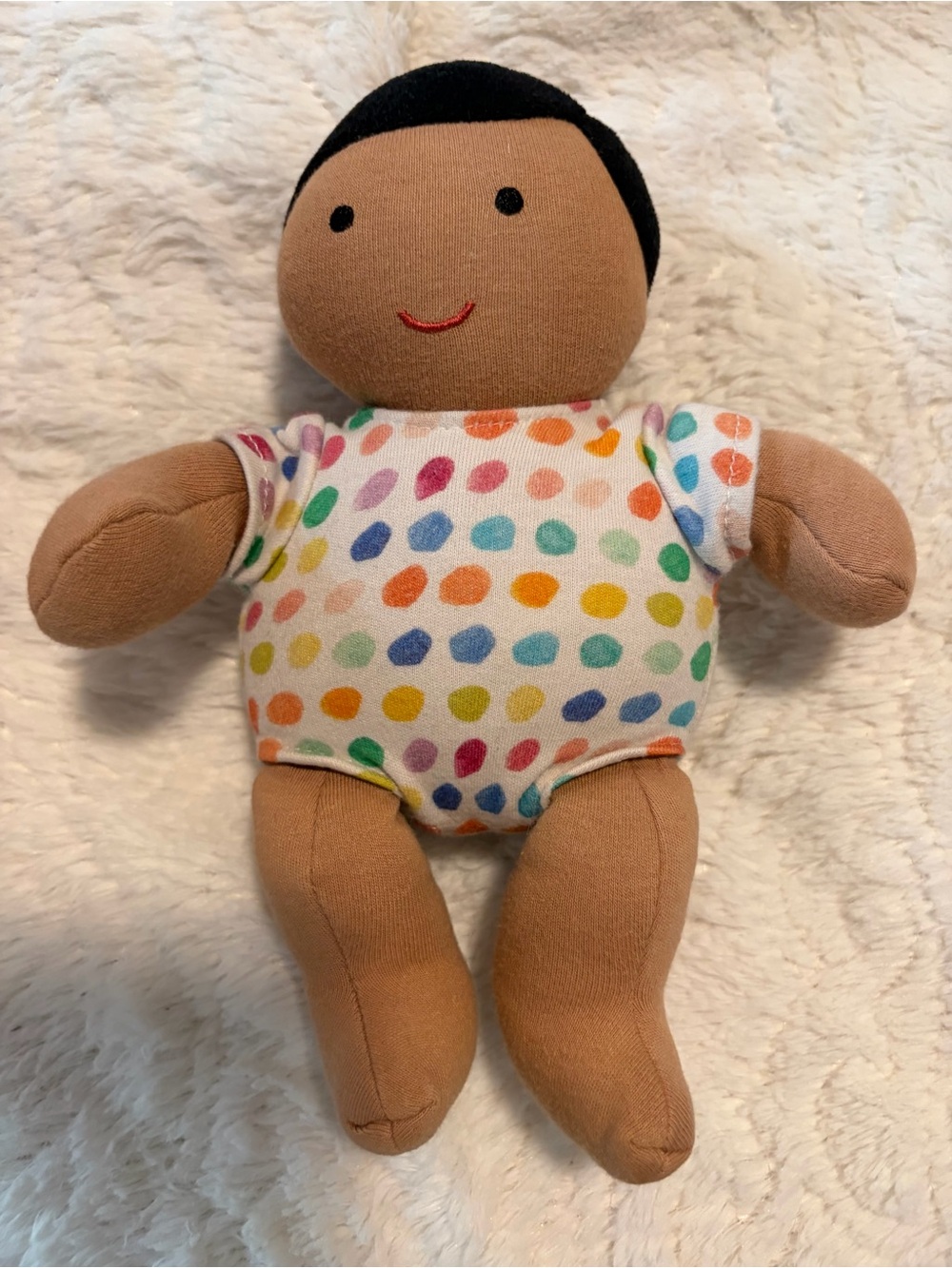 Lovevery organic cotton baby doll from the Lovevery The Thinker Play Kit Cuddly
